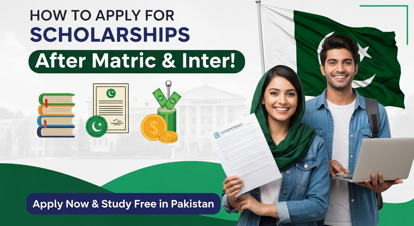 How to Apply for Scholarships After Matric or Inter in Pakistan
