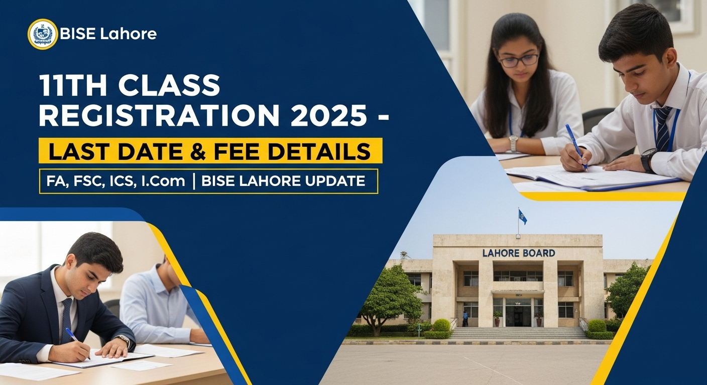 BISE Lahore 11th Class Registration 2025–2027