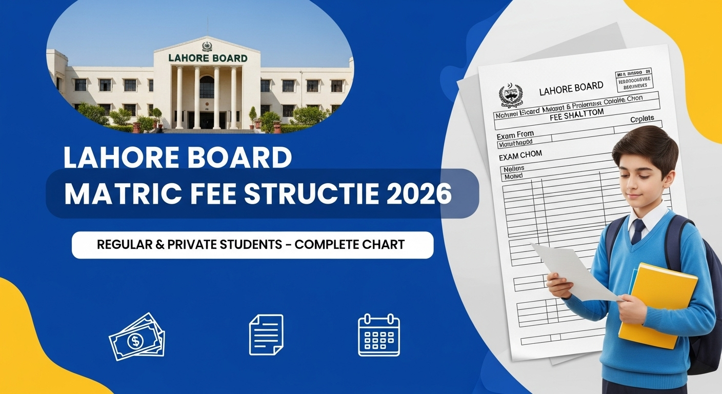 Lahore Board Matric Exam Fee Structure 2026 – Regular & Private Students