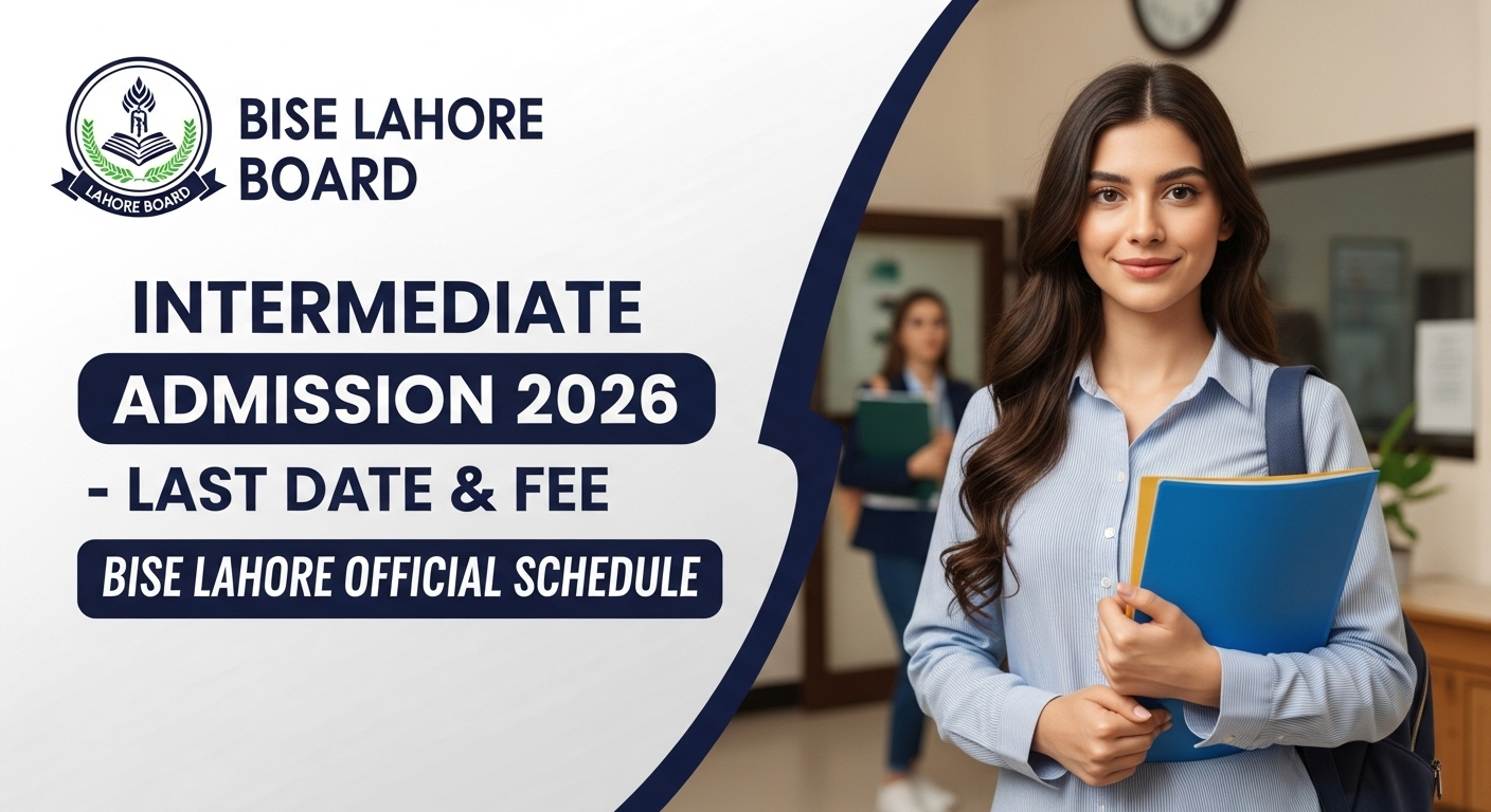 BISE Lahore Intermediate Admission 2026 – Schedule and Fee Details