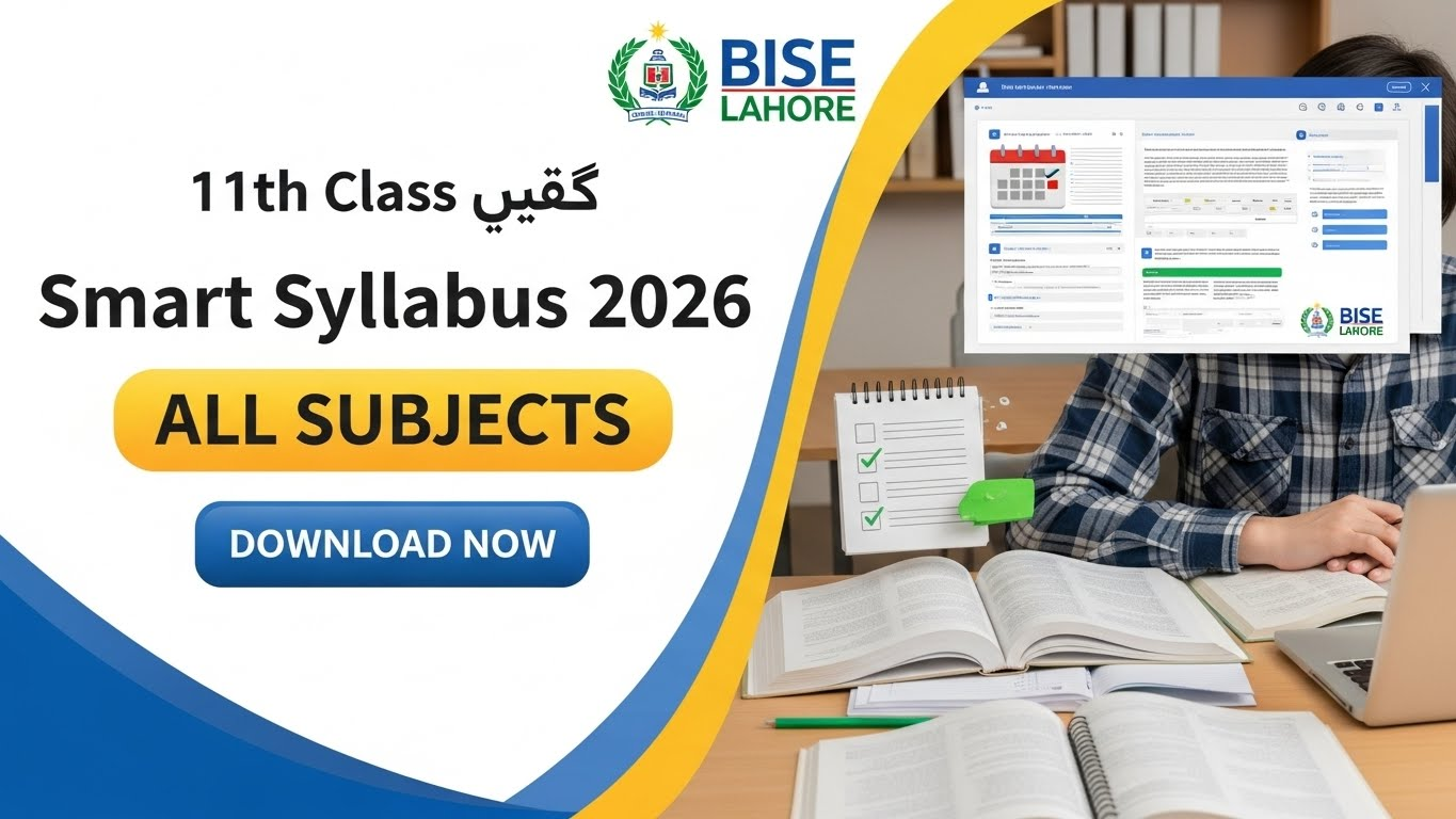 Smart Syllabus for 11th Class 2026 (All Subjects) – BISE Lahore