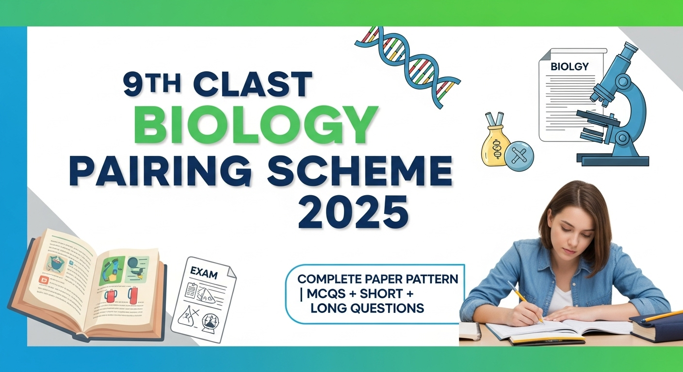 Pairing Scheme of Biology Grade 9 – Complete 2026 Paper Pattern